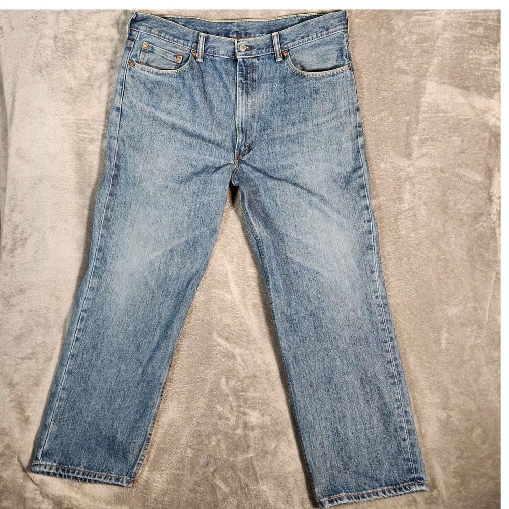 Levi's 550‎ Jeans Men's 40X30 Blue Medium Wash Straight Leg Denim Pants